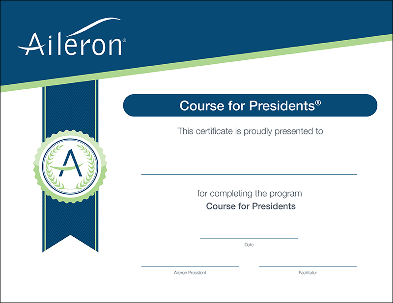 Course for Presidents Certificate | Aileron